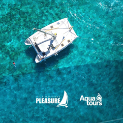 el catamaran a isla mujeres delfinario dolphin discovery desde cancun pleasure