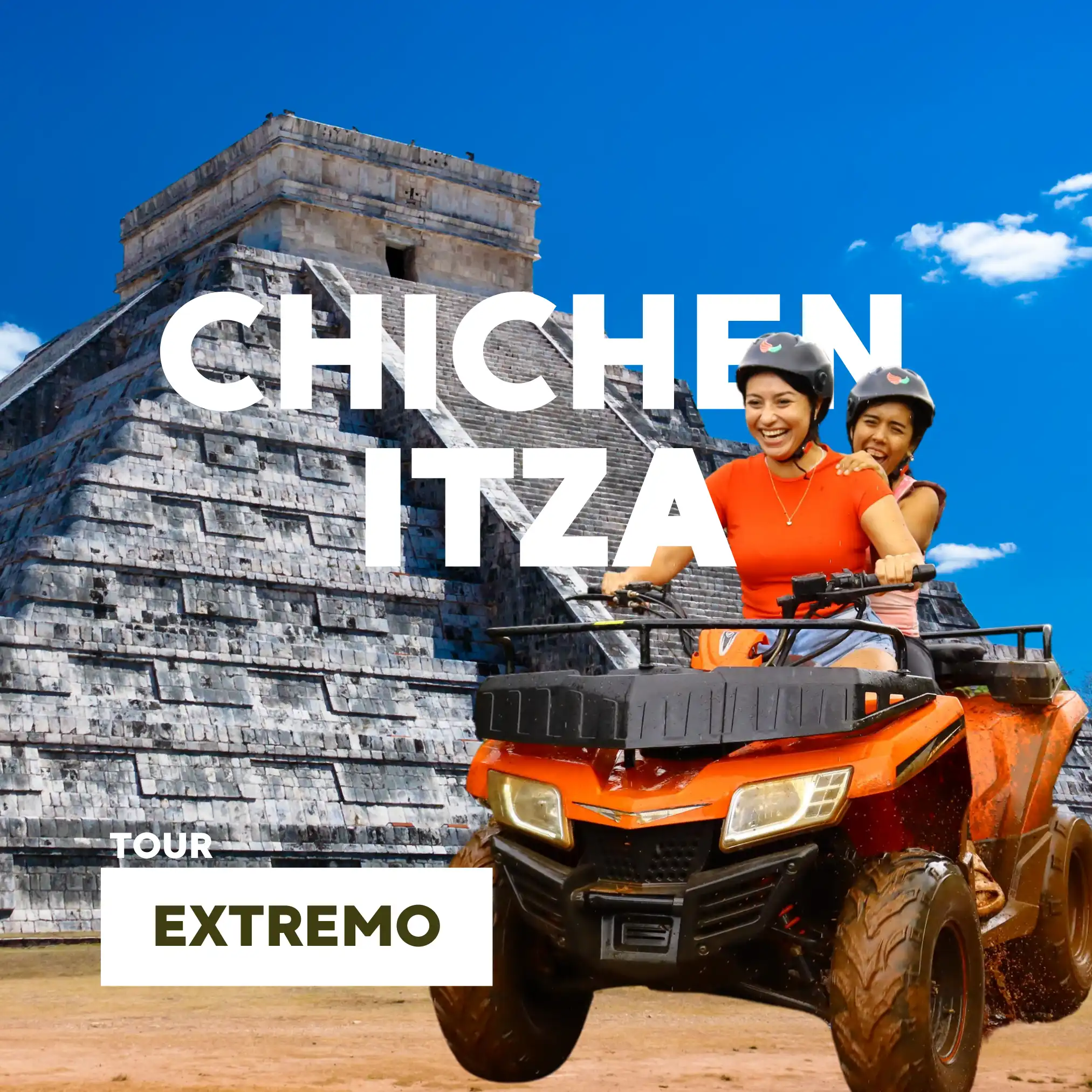 chichen-itza-tour-paquete-expremo-con-atvs-tour-desde-cancun-todo-incluido.webp Chichen Itza EXTREMO Todo INCLUIDO + Cuatrimotos - Tour de Día Completo - Imagen 1