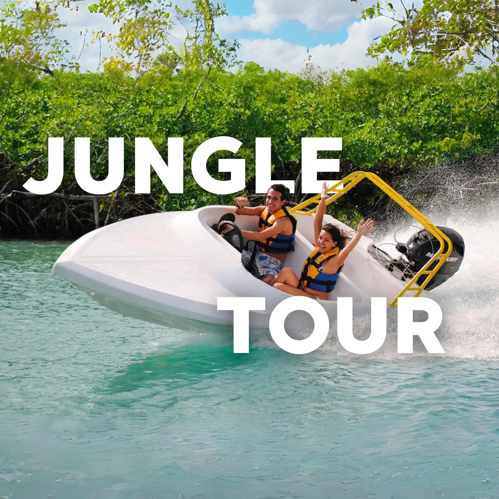 jungle-tour-speed-boat-lancha-rapida-cancun.webp Jungle Tour Cancun Speed Boats - Conduce Tu Lancha Rapida con Snorkel - Imagen 1
