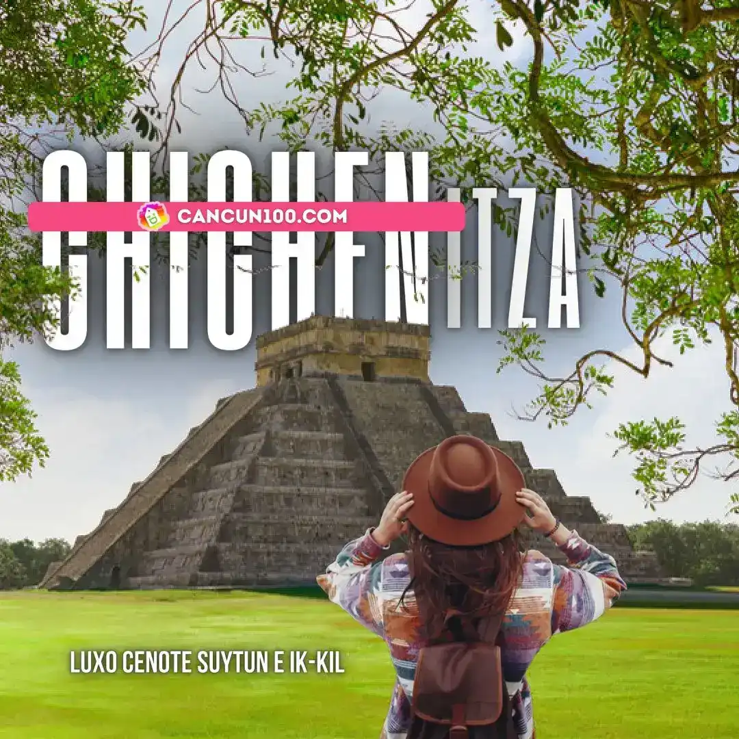 Chichén Itzá com cenotes Ik Kil e Suytún