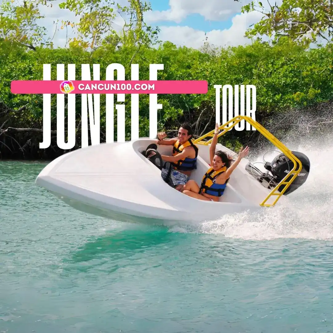 Cancún Jungle Tour: Speedboat and Snorkeling