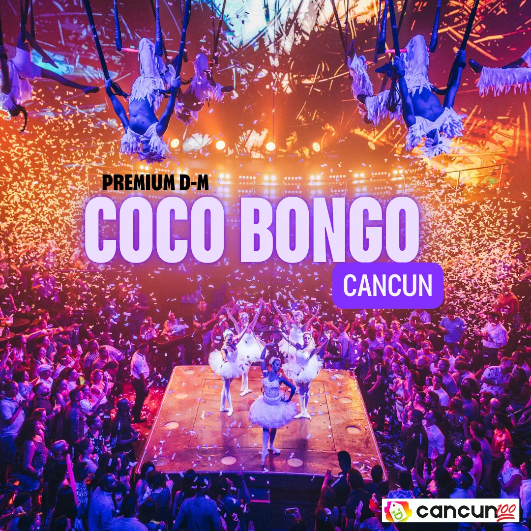 PILAR copias de Portadas c100 2026 (2) CoCo Bongo Cancún Entrada Premium Domingo a Miércoles - Imagen 1