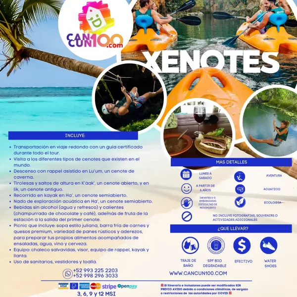 Xenotes TOUR con Transporte 🇲🇽 Mexicanos - Image 2